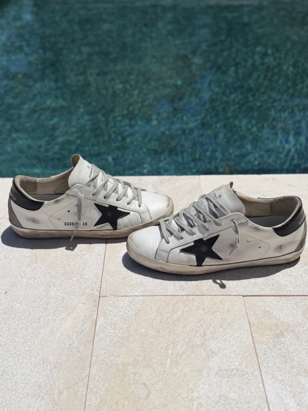 Women’s Golden Goose Super-Star Distressed Sneakers - Size 40/US 10